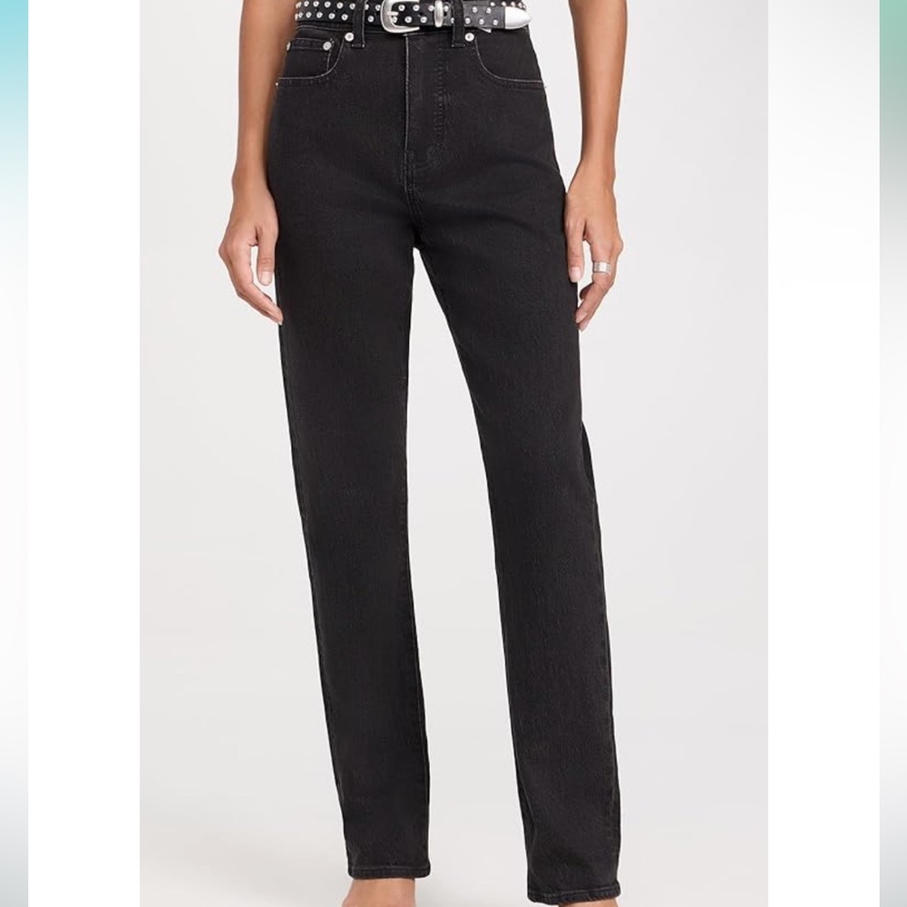 Madewell Black Straight Leg Jeans Classic Style